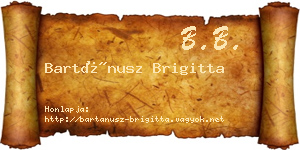 Bartánusz Brigitta névjegykártya